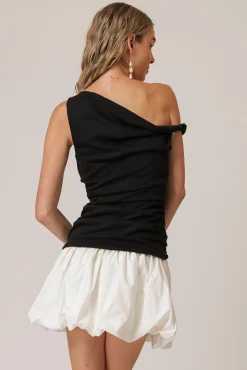 Line & Dot WESLEY MIX-MEDIA MINI DRESS- Dresses